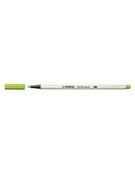 STABILO Pen 68 brush marcatore Verde chiaro 1 pz