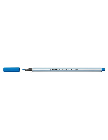 STABILO Pen 68 brush marcatore Blu 1 pz