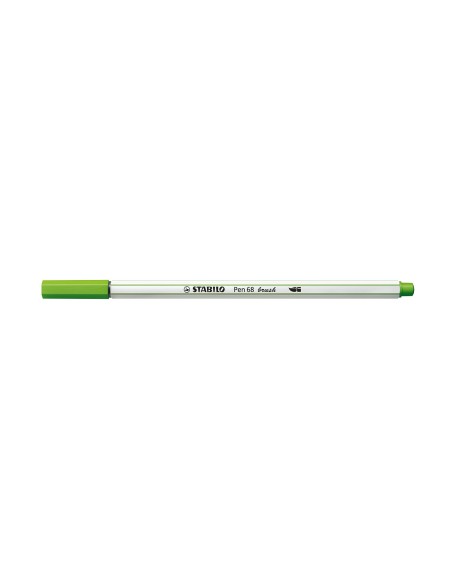 STABILO Pen 68 brush marcatore Medio Verde chiaro 1 pz