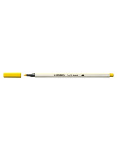 STABILO Pen 68 brush marcatore Medio Giallo 1 pz