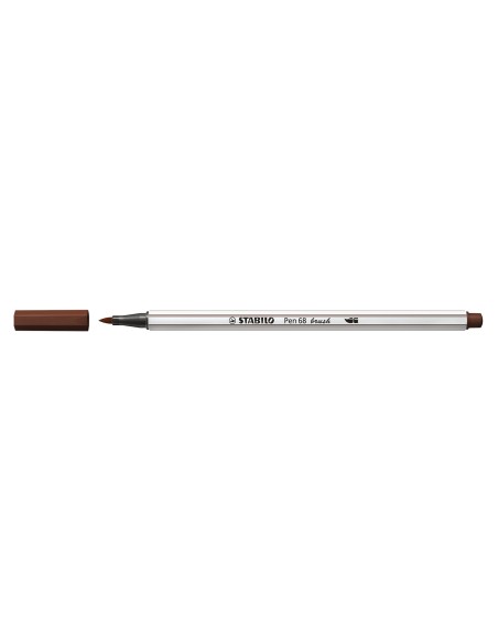 STABILO Pen 68 brush marcatore Medio Marrone 1 pz