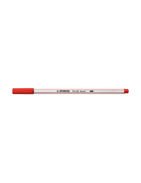STABILO Pen 68 brush marcatore Medio Rosso 1 pz