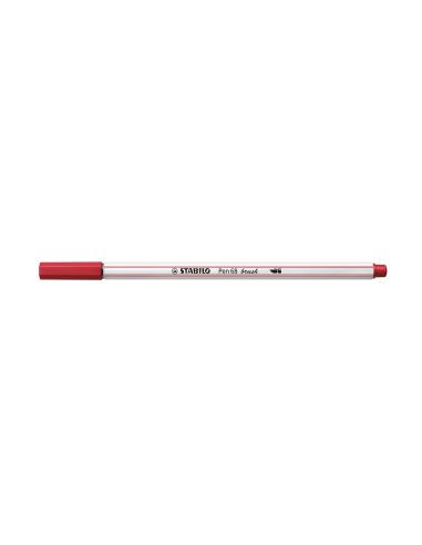 STABILO Pen 68 brush marcatore Medio Rosso 1 pz