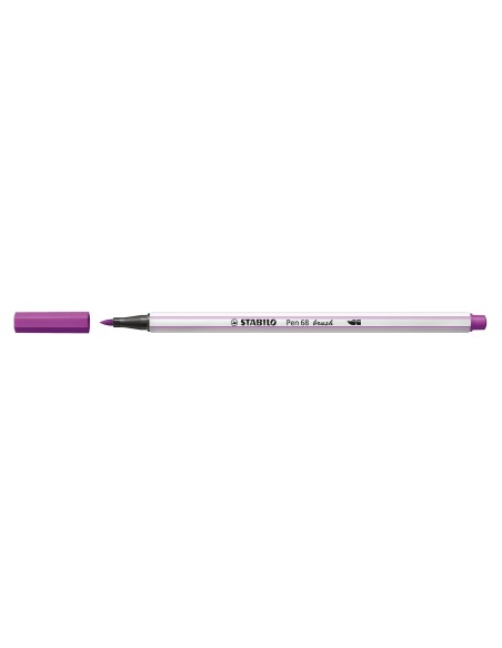 STABILO Pen 68 brush marcatore Medio Lillà 1 pz