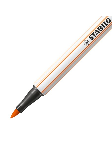 STABILO Pen 68 brush marcatore Arancione 1 pz