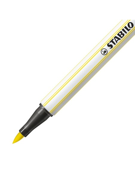 STABILO Pen 68 brush marcatore Giallo 1 pz