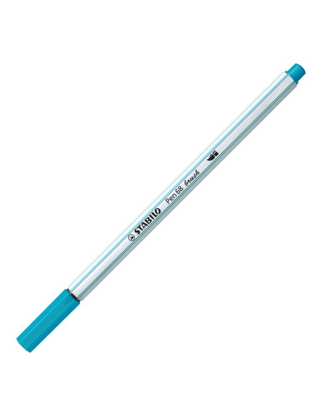 STABILO Pen 68 brush marcatore Azzurro 1 pz