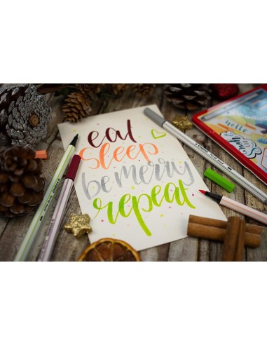 STABILO Pen 68 brush marcatore Multicolore 25 pz