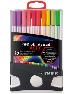 STABILO Pen 68 brush ARTY marcatore Colori assortiti 20 pz