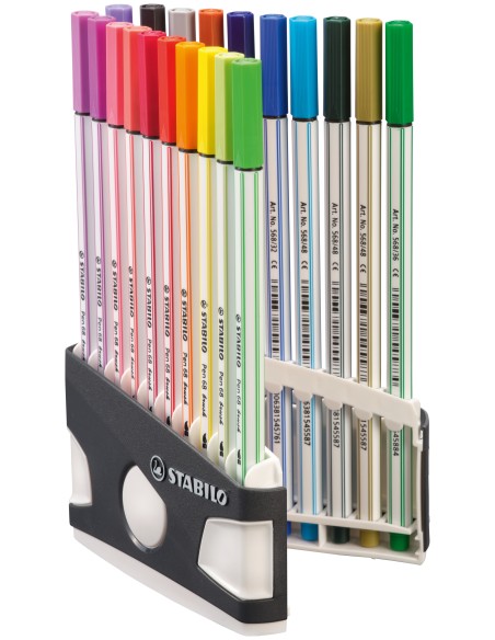 STABILO Pen 68 brush ARTY marcatore Colori assortiti 20 pz