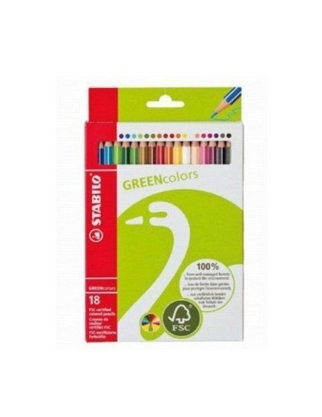 STABILO GREENcolors Farbstifte Multicolore 18 pz