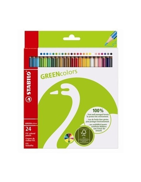 STABILO GREENcolors Farbstifte Multicolore 24 pz
