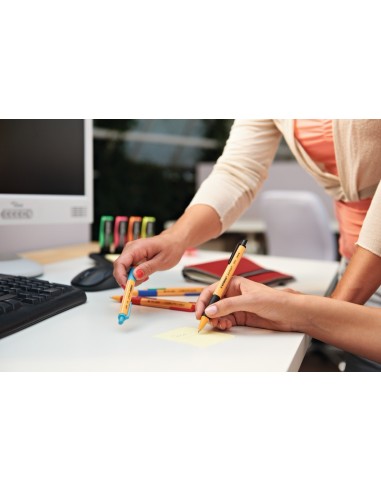 STABILO pointball Turchese Penna a sfera retrattile a clip 1 pz