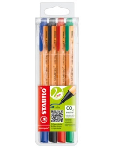 STABILO GREENpoint penna tecnica Nero, Blu, Rosso, Verde 4 pz