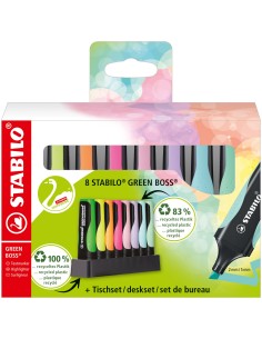 STABILO GREEN BOSS evidenziatore 8 pz Punta conica Multicolore