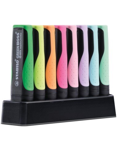 STABILO GREEN BOSS evidenziatore 8 pz Punta conica Multicolore