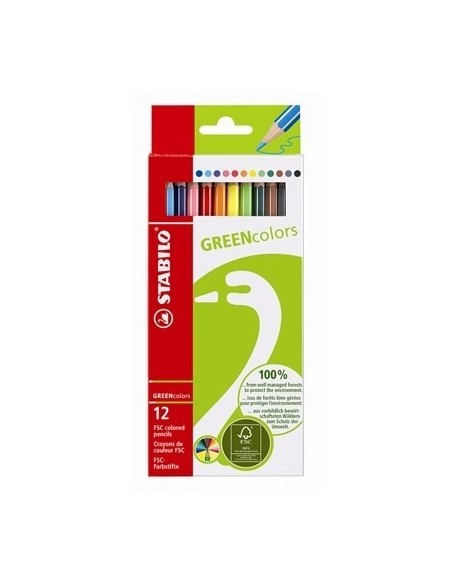 STABILO GREENcolors Farbstifte Multicolore 12 pz