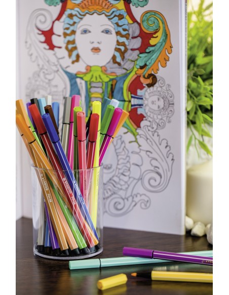 STABILO Pen 68 marcatore Multicolore 40 pz