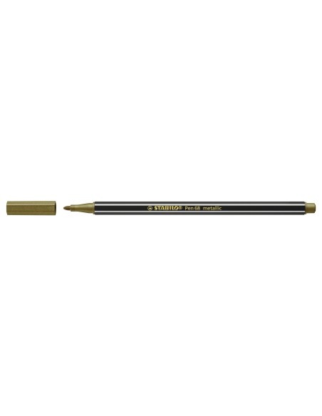 STABILO Pen 68 metallic marcatore Medio Oro 1 pz