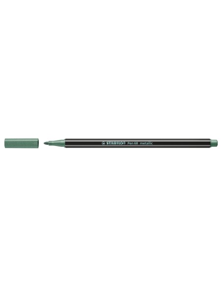 STABILO Pen 68 metallic marcatore Medio Verde 1 pz