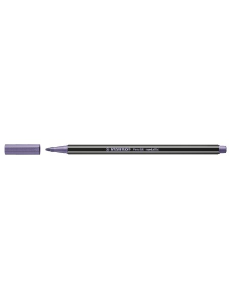 STABILO Pen 68 metallic marcatore Medio Lillà 1 pz