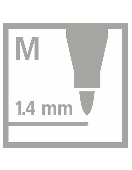 STABILO Pen 68 metallic marcatore Medio Lillà 1 pz