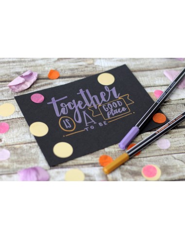 STABILO Pen 68 metallic marcatore Medio Multicolore 8 pz