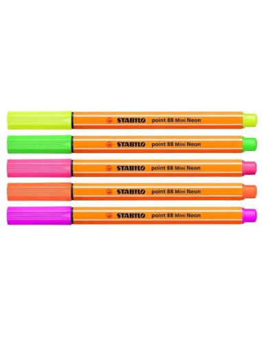 STABILO point 88 Mini penna tecnica Fine Multicolore 5 pz