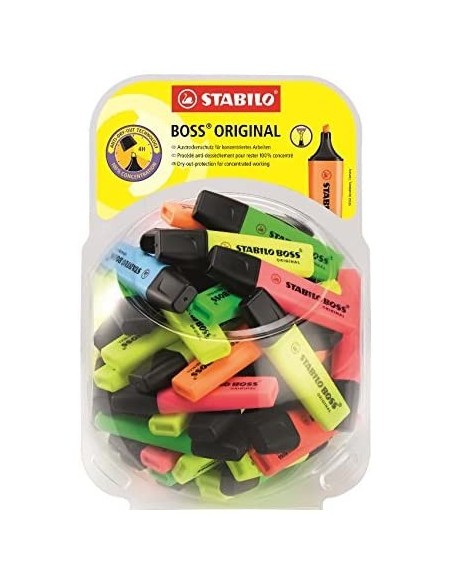 STABILO Boss Original evidenziatore 60 pz Punta smussata Multicolore