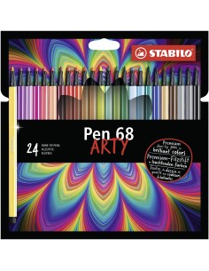 STABILO Pen 68 ARTY marcatore Multicolore 24 pz
