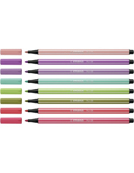 STABILO Pen 68 marcatore Colori assortiti 8 pz