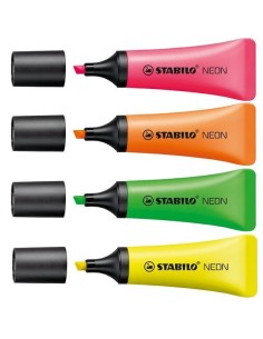 STABILO 72 10-1 evidenziatore 10 pz Punta smussata Verde, Arancione, Rosa, Giallo