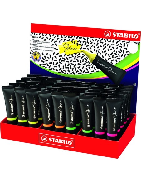 STABILO Shine evidenziatore 45 pz Punta smussata Multicolore