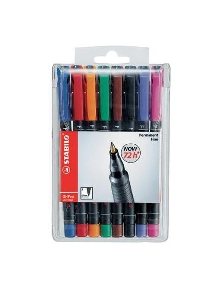 STABILO OHPen universal permanent, 8 Pack marcatore permanente