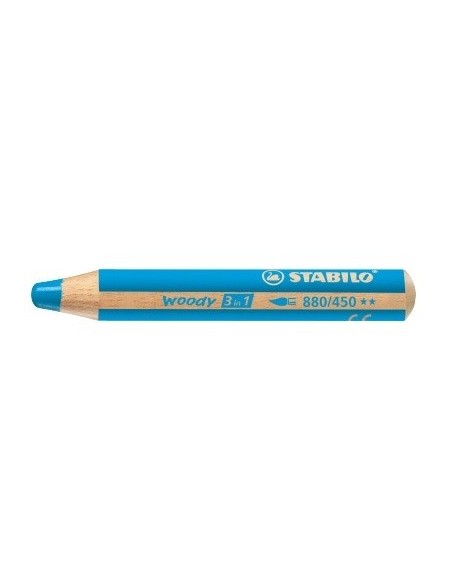 STABILO woody 3 in 1 Blu 1 pz