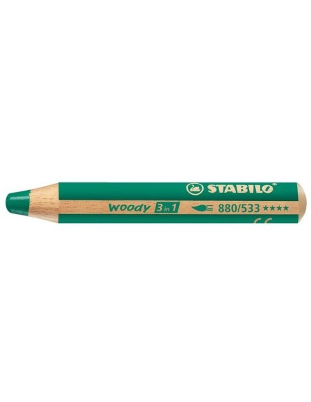 STABILO woody 3 in 1 Verde 1 pz