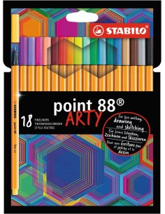 STABILO Point 88 ARTY penna tecnica Colori assortiti 18 pz