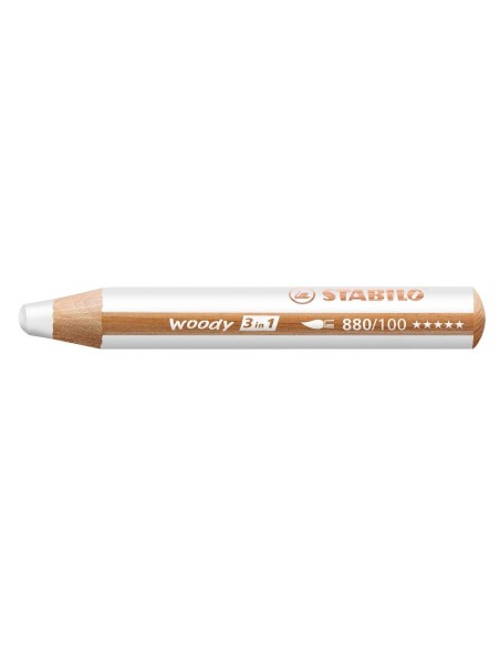 STABILO woody 3 in 1 Bianco 1 pz