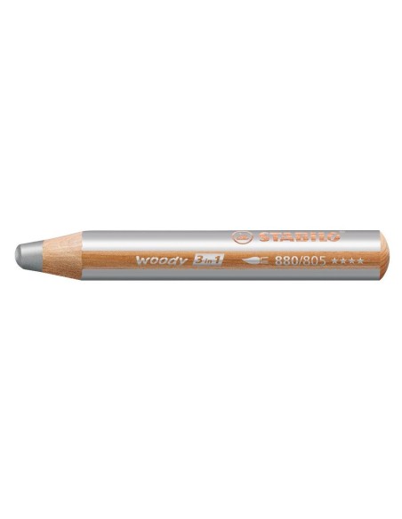 STABILO woody 3 in 1 Argento 1 pz