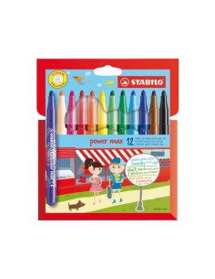 STABILO Power Max marcatore Vivido Multicolore 12 pz