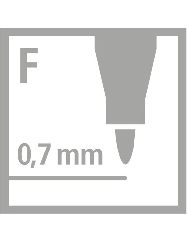 STABILO Marcatore - OHPen universal Permanente- Tratto fine (0,7 mm) - Pack da 1 - Nero