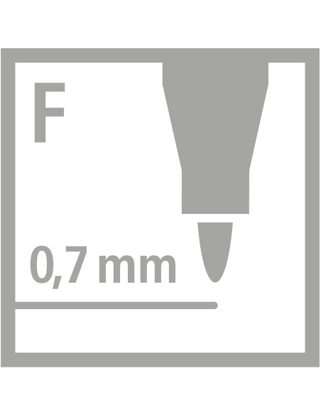 STABILO Marcatore - OHPen universal Permanente- Tratto fine (0,7 mm) - Pack da 1 - Nero