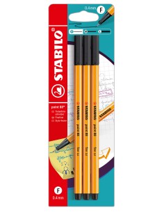 STABILO point 88 penna tecnica Nero 3 pz