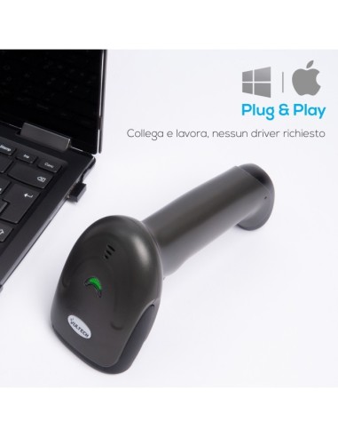 Vultech Barcode Wireless 2,4 Ghz Bluetooth LASER 1D