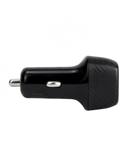 Vultech Caricatore da auto uscite USB Quick Charge 3.0 + Type-C Power Delivery 38W