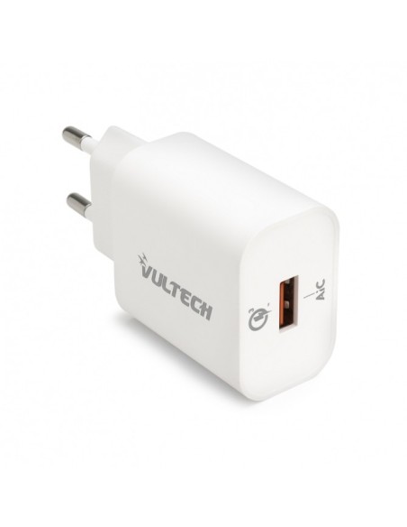 Vultech Caricatore Da Rete USB Quick Charge 3.0 3A 18W