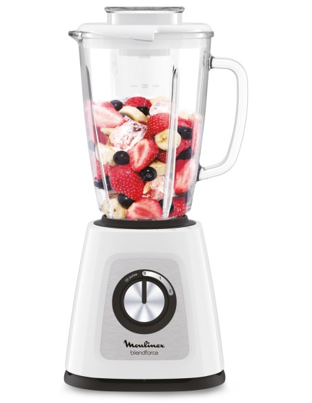 Moulinex LM4351 Blendforce 2, Frullatore Elettrico con Tecnologia Powelix, 800 W, 1.75 Litri, Sistema SmartLock, 3 Velocità