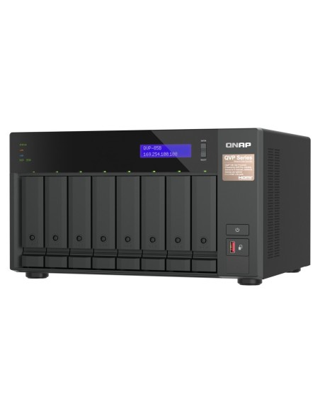 QNAP QVP-85B server NAS e di archiviazione Tower Collegamento ethernet LAN Nero