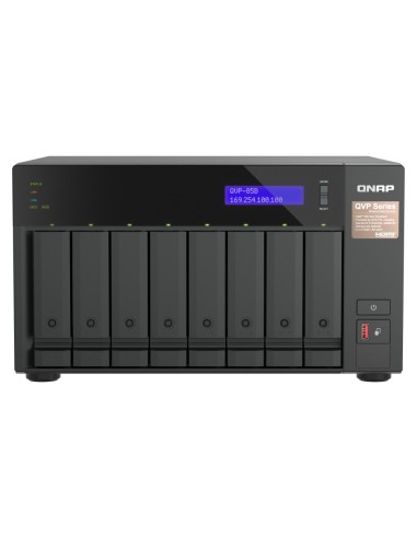QNAP QVP-85B server NAS e di archiviazione Tower Collegamento ethernet LAN Nero