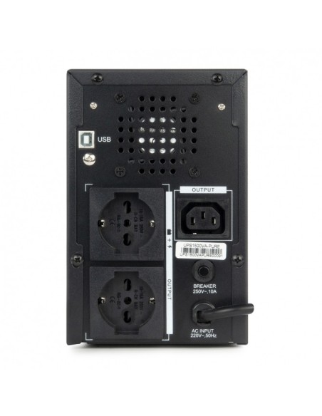 Vultech UPS1500VA-PURE gruppo di continuità (UPS) A linea interattiva 1,5 kVA 1200 W 3 presa(e) AC